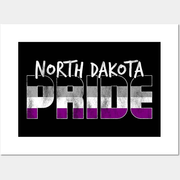 North Dakota Pride Asexual Flag Wall Art by wheedesign